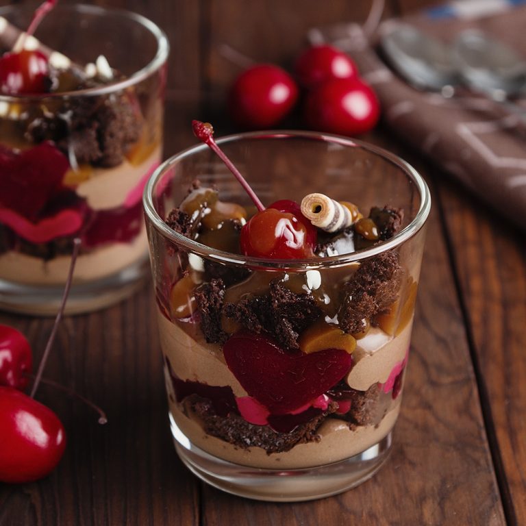 Chocolate Cherry Mousse Griottines